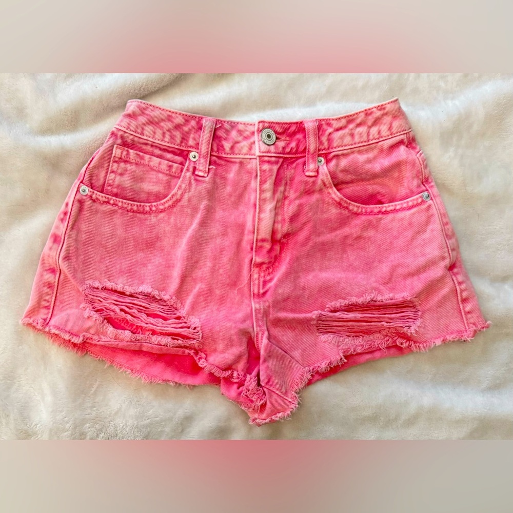 Forever 21 Pink Denim Shorts Size 24